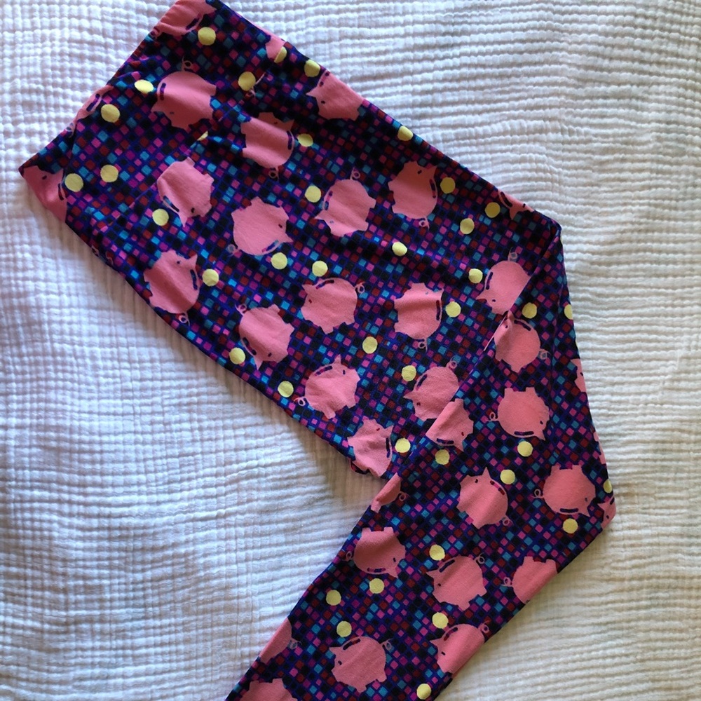 Lula Roe Piggy Bank Leggings